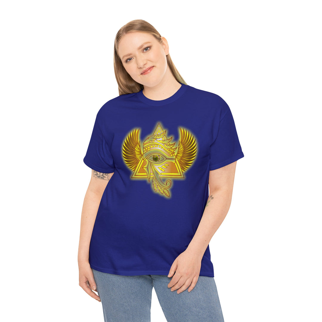 Egyptian Pyramid All-Seeing-Eye - Unisex Heavy Cotton Tee