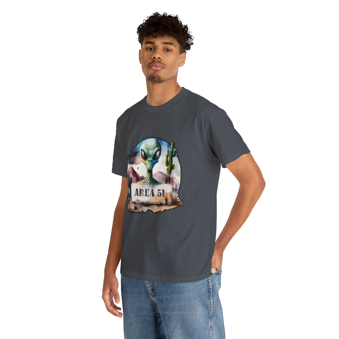 Area 51 Abstract - Unisex Heavy Cotton Tee