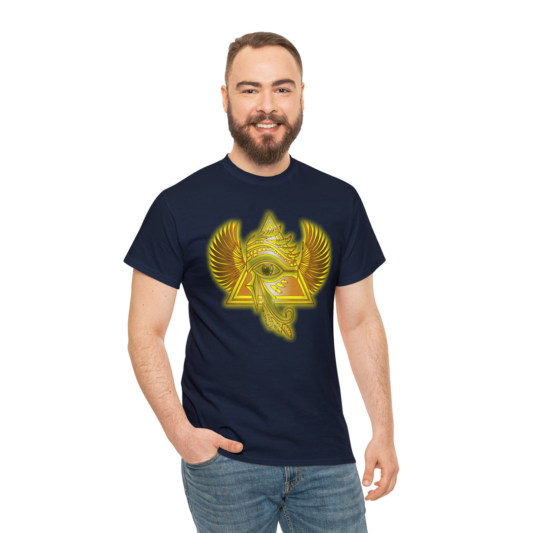 Egyptian Pyramid All-Seeing-Eye - Unisex Heavy Cotton Tee