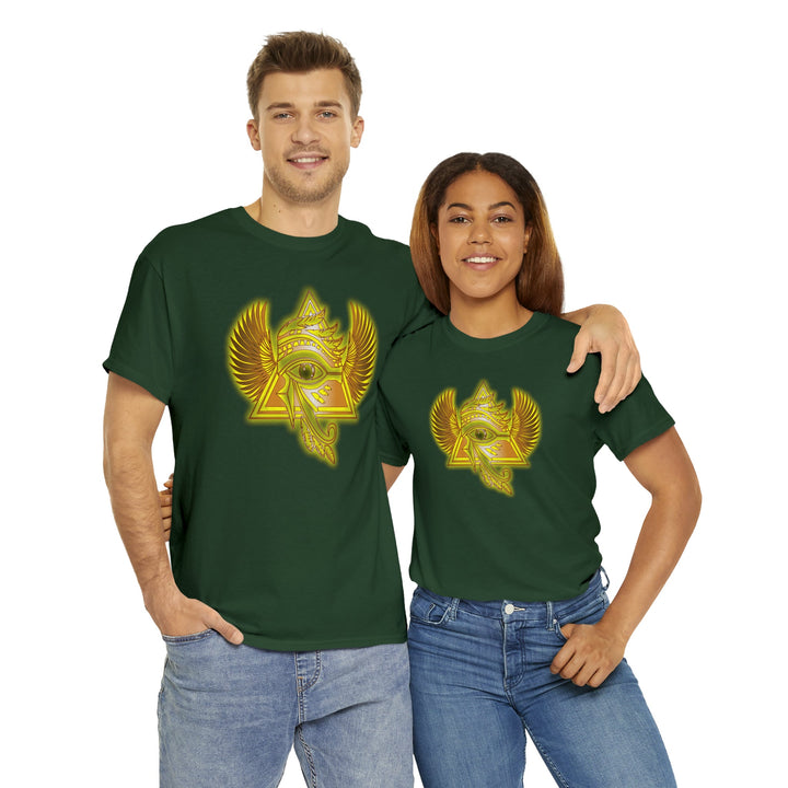 Egyptian Pyramid All-Seeing-Eye - Unisex Heavy Cotton Tee