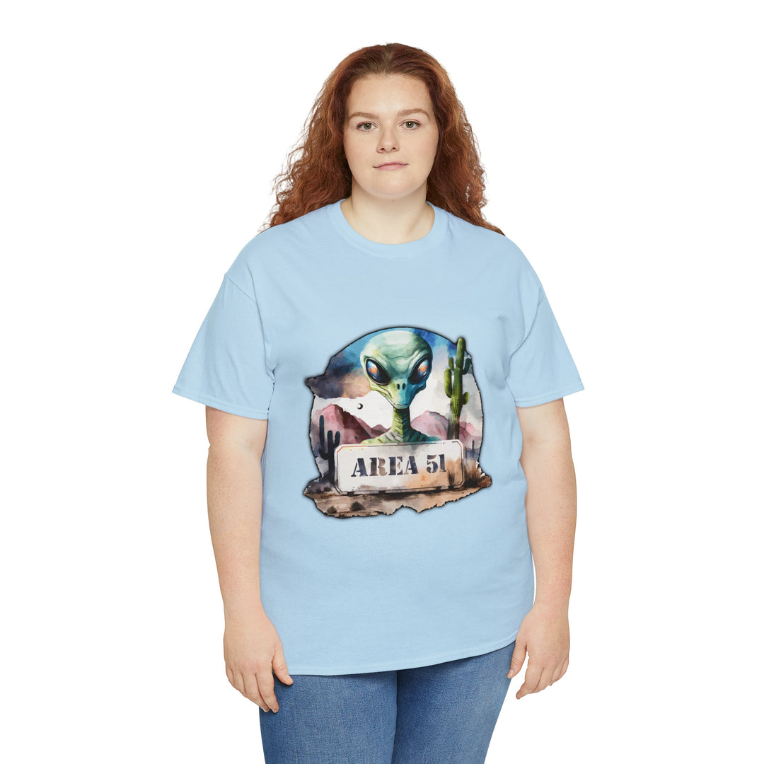 Area 51 Abstract - Unisex Heavy Cotton Tee