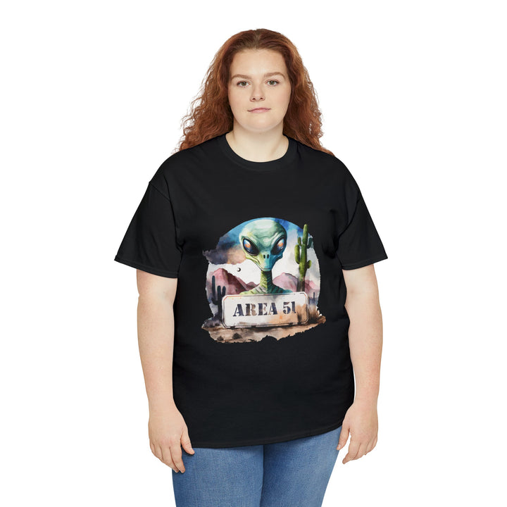 Area 51 Abstract - Unisex Heavy Cotton Tee