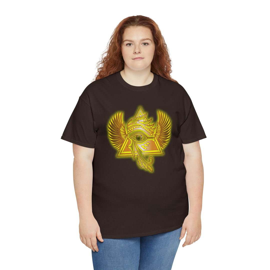 Egyptian Pyramid All-Seeing-Eye - Unisex Heavy Cotton Tee