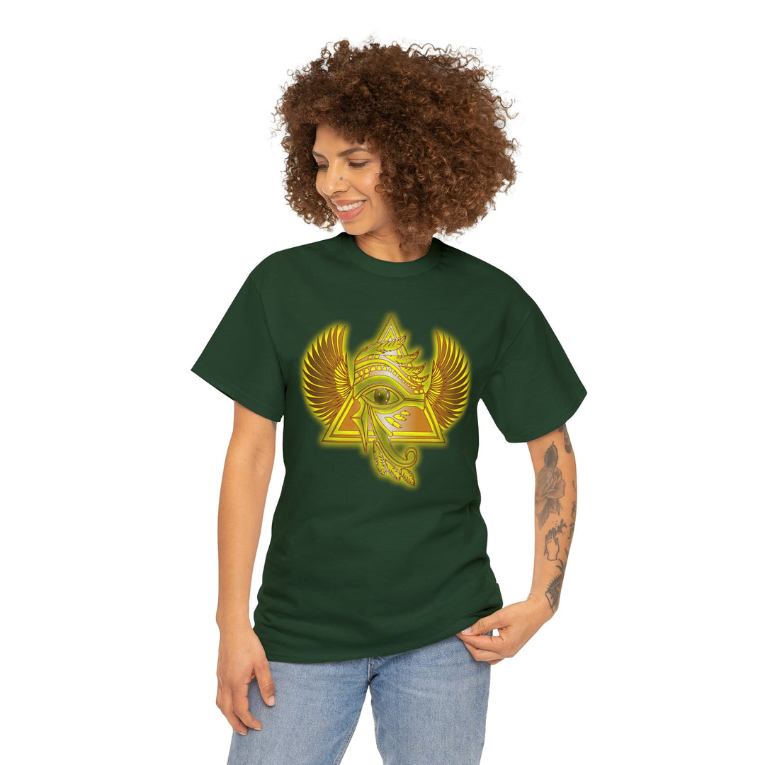 Egyptian Pyramid All-Seeing-Eye - Unisex Heavy Cotton Tee