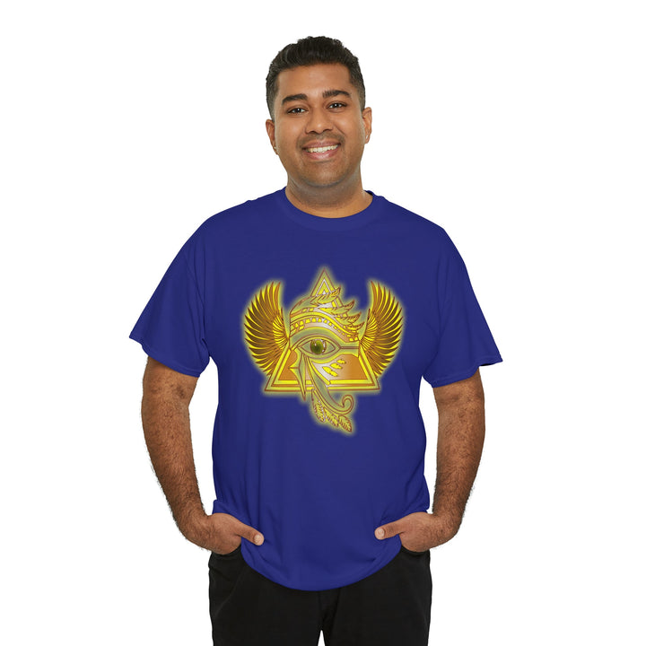 Egyptian Pyramid All-Seeing-Eye - Unisex Heavy Cotton Tee