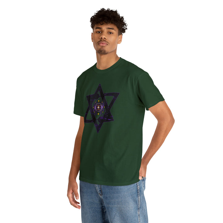 Star Of David All-Seeing-Eye - Unisex Heavy Cotton Tee
