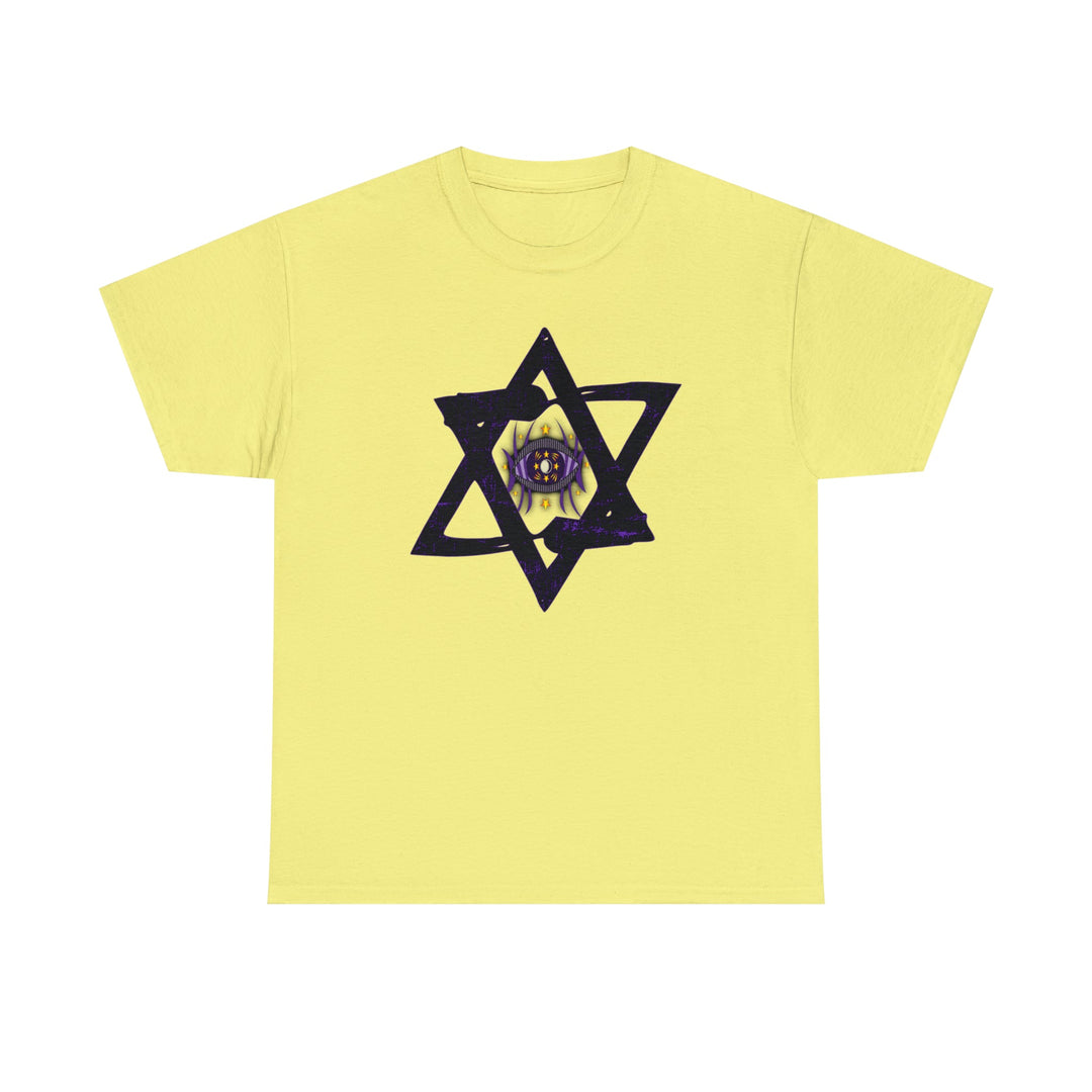 Star Of David All-Seeing-Eye - Unisex Heavy Cotton Tee