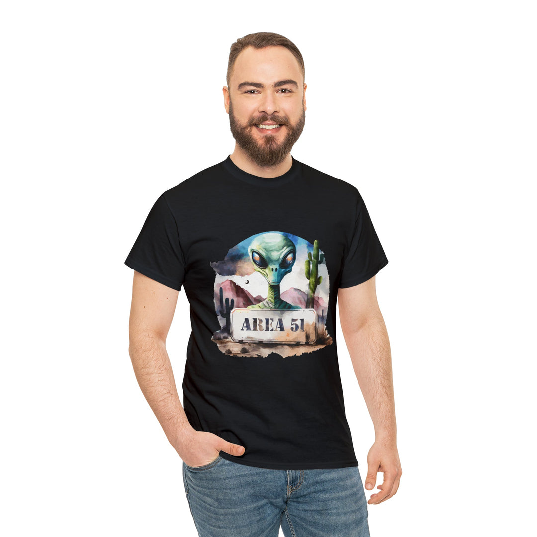 Area 51 Abstract - Unisex Heavy Cotton Tee