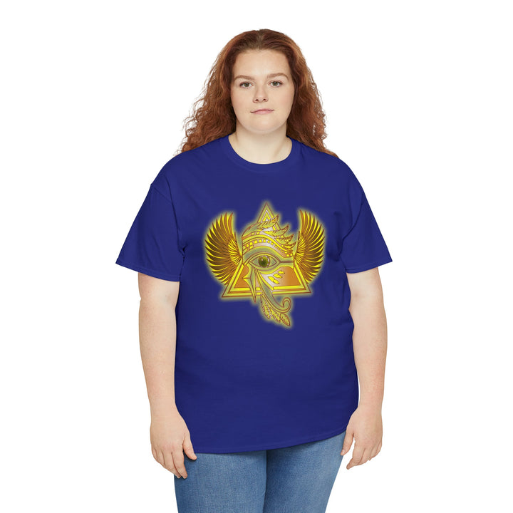 Egyptian Pyramid All-Seeing-Eye - Unisex Heavy Cotton Tee