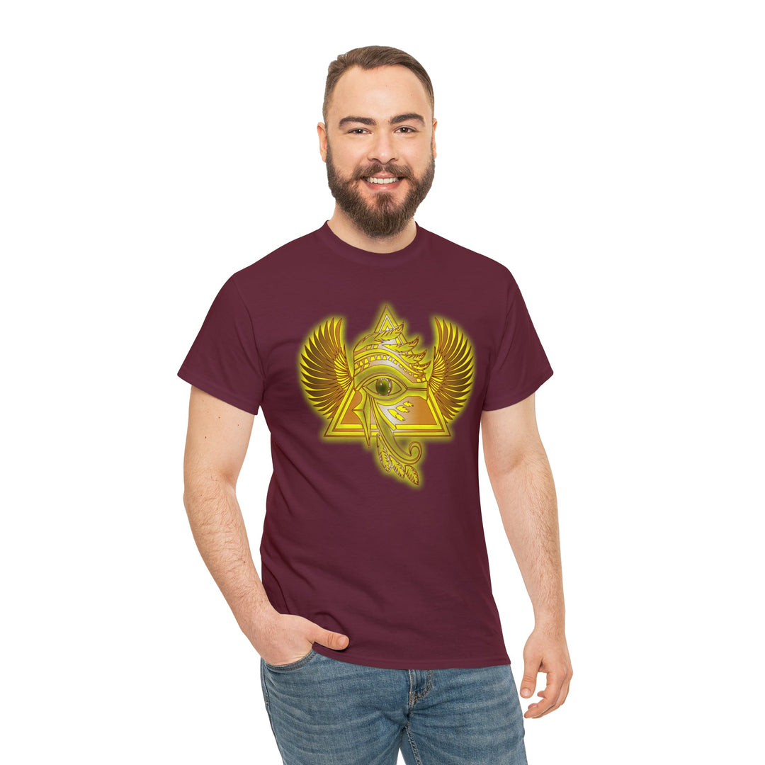Egyptian Pyramid All-Seeing-Eye - Unisex Heavy Cotton Tee