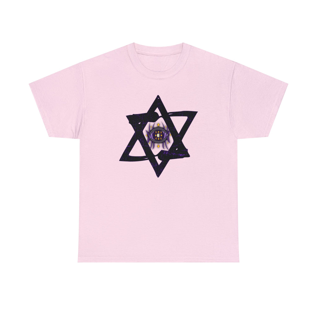 Star Of David All-Seeing-Eye - Unisex Heavy Cotton Tee