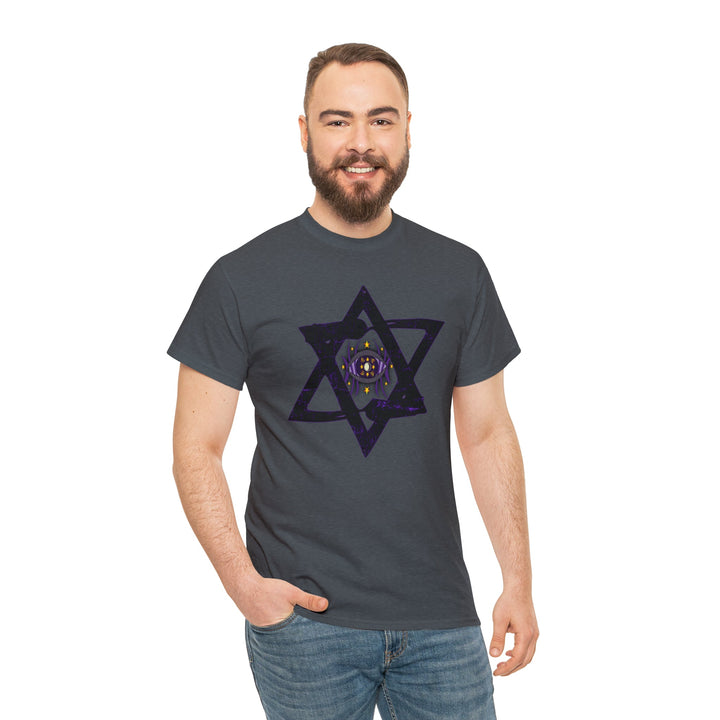 Star Of David All-Seeing-Eye - Unisex Heavy Cotton Tee