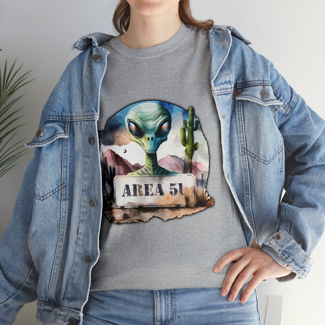 Area 51 Abstract - Unisex Heavy Cotton Tee