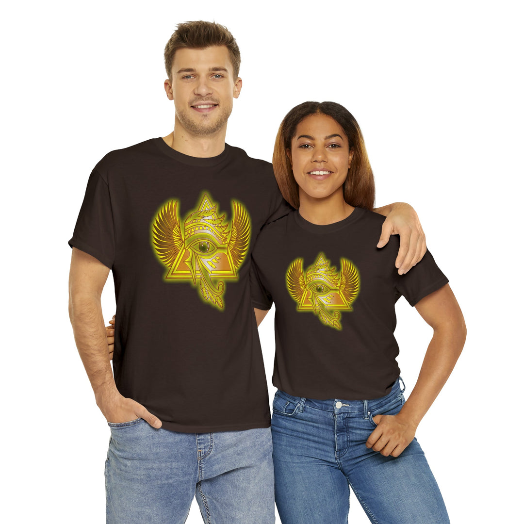 Egyptian Pyramid All-Seeing-Eye - Unisex Heavy Cotton Tee