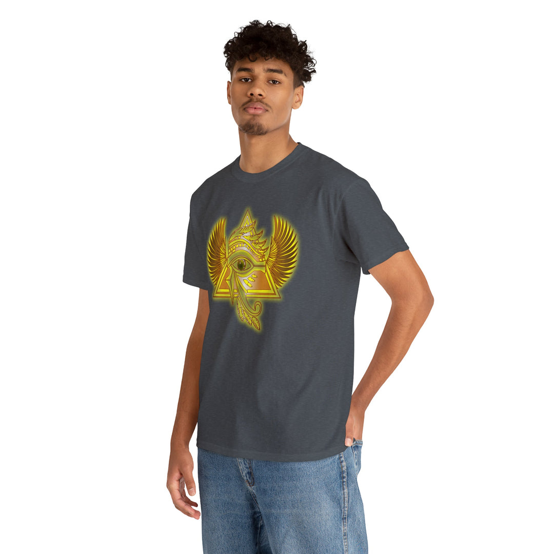 Egyptian Pyramid All-Seeing-Eye - Unisex Heavy Cotton Tee
