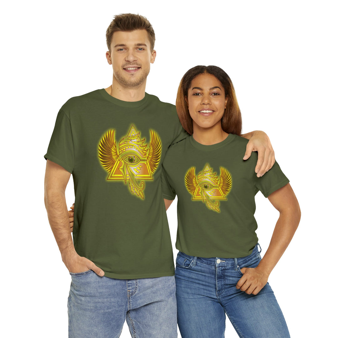 Egyptian Pyramid All-Seeing-Eye - Unisex Heavy Cotton Tee