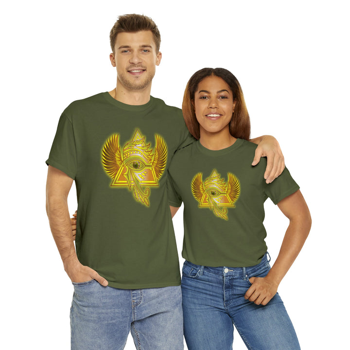 Egyptian Pyramid All-Seeing-Eye - Unisex Heavy Cotton Tee
