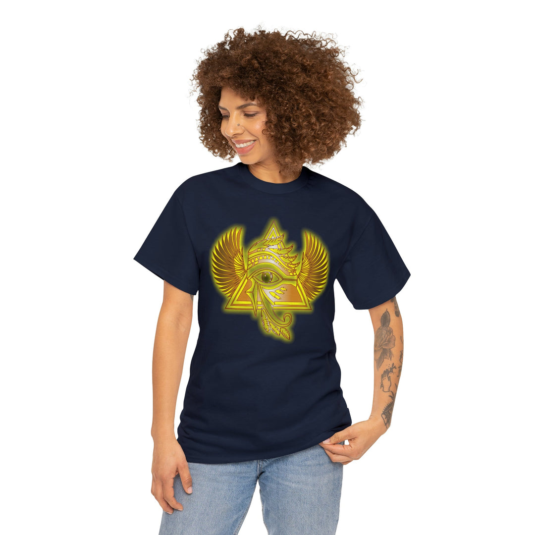 Egyptian Pyramid All-Seeing-Eye - Unisex Heavy Cotton Tee