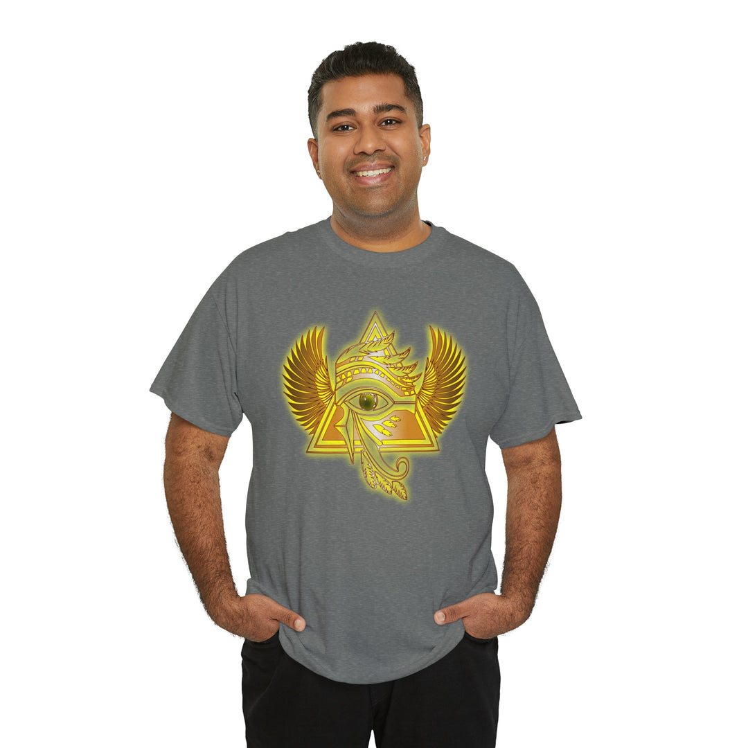 Egyptian Pyramid All-Seeing-Eye - Unisex Heavy Cotton Tee