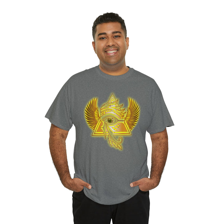 Egyptian Pyramid All-Seeing-Eye - Unisex Heavy Cotton Tee