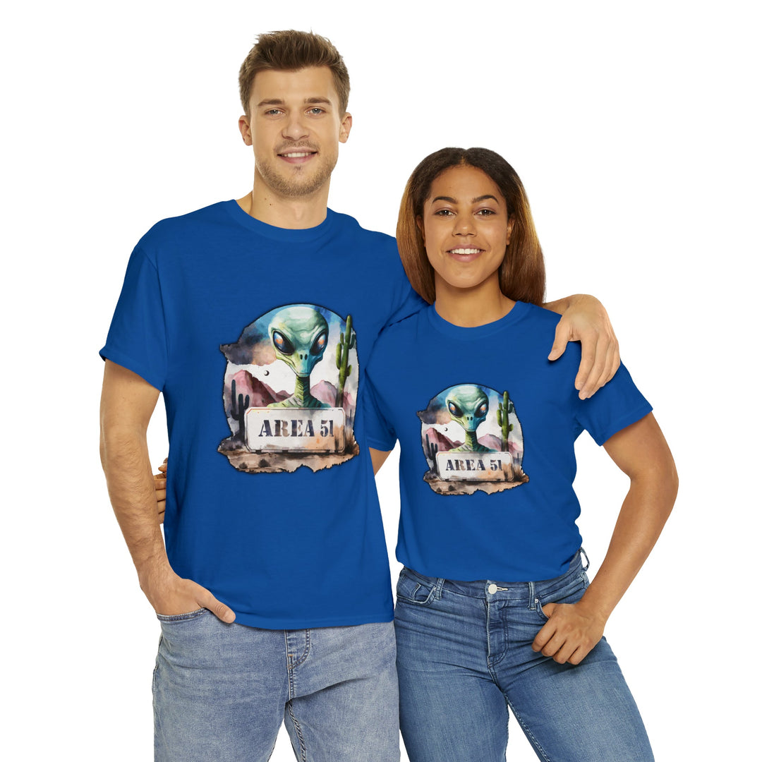 Area 51 Abstract - Unisex Heavy Cotton Tee
