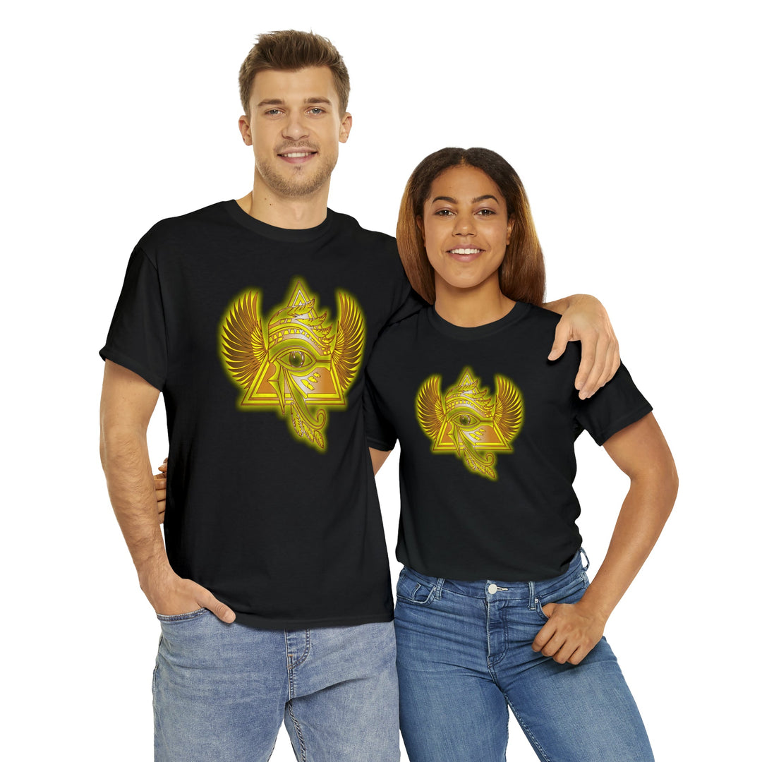 Egyptian Pyramid All-Seeing-Eye - Unisex Heavy Cotton Tee