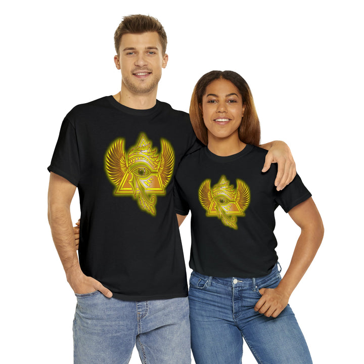 Egyptian Pyramid All-Seeing-Eye - Unisex Heavy Cotton Tee