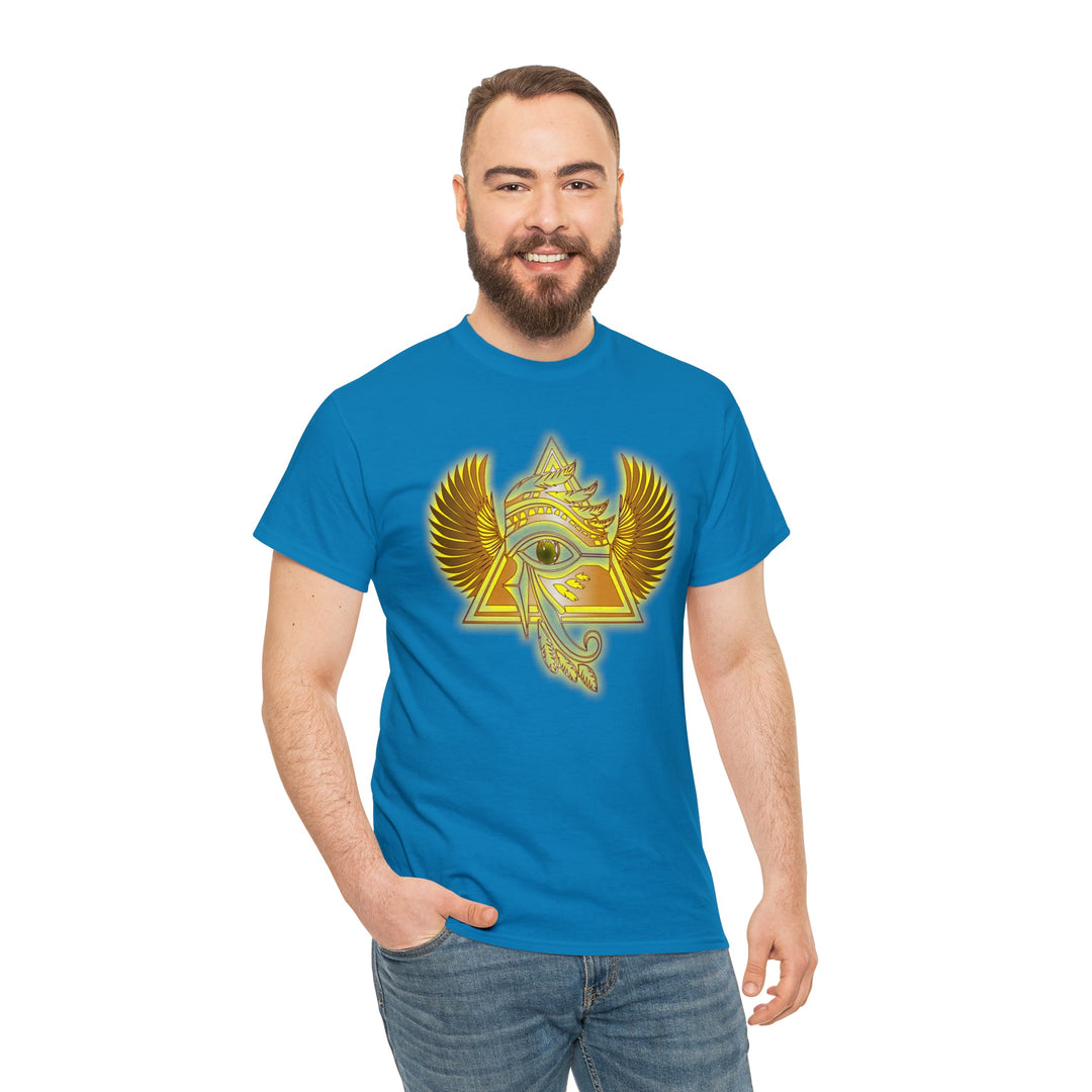 Egyptian Pyramid All-Seeing-Eye - Unisex Heavy Cotton Tee