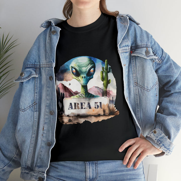 Area 51 Abstract - Unisex Heavy Cotton Tee