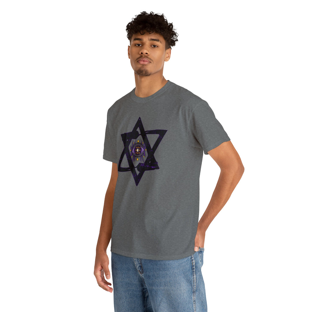 Star Of David All-Seeing-Eye - Unisex Heavy Cotton Tee