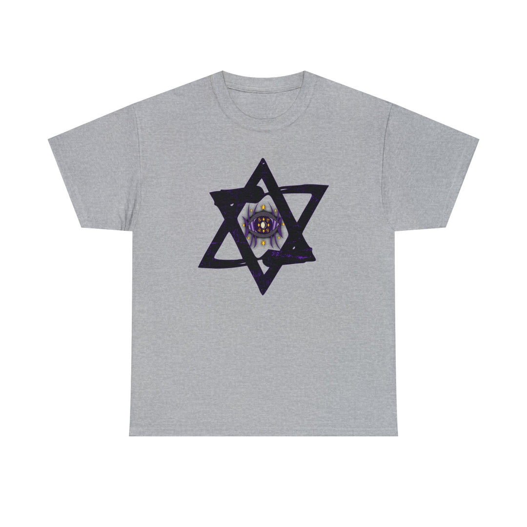 Star Of David All-Seeing-Eye - Unisex Heavy Cotton Tee