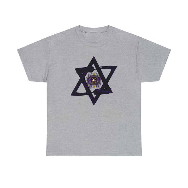 Star Of David All-Seeing-Eye - Unisex Heavy Cotton Tee