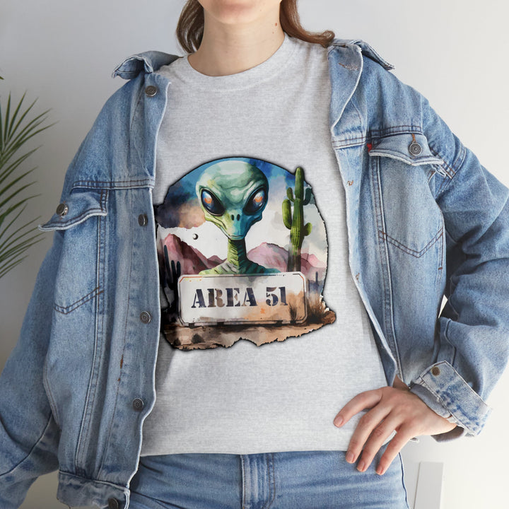 Area 51 Abstract - Unisex Heavy Cotton Tee