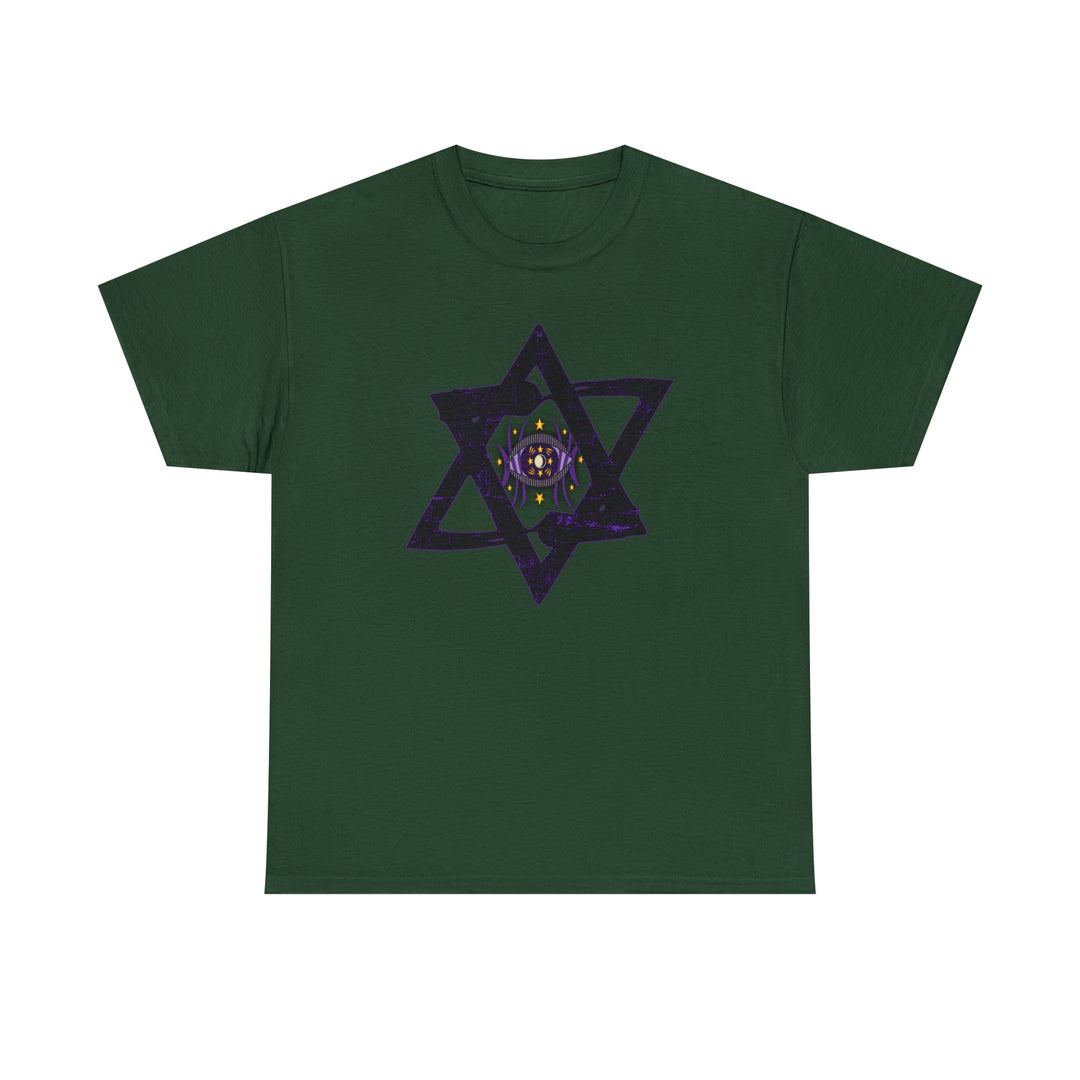 Star Of David All-Seeing-Eye - Unisex Heavy Cotton Tee