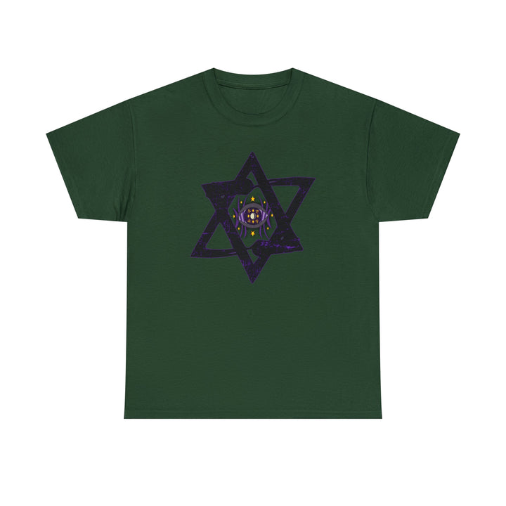 Star Of David All-Seeing-Eye - Unisex Heavy Cotton Tee