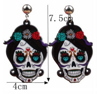 Day of the Dead Skull Earrings