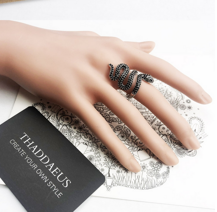 Sterling Silver Adjustable Snake Ring