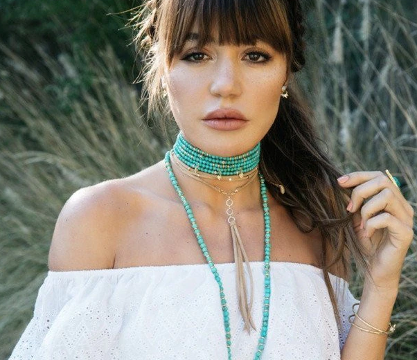 4MM Natural Stone Choker Necklace