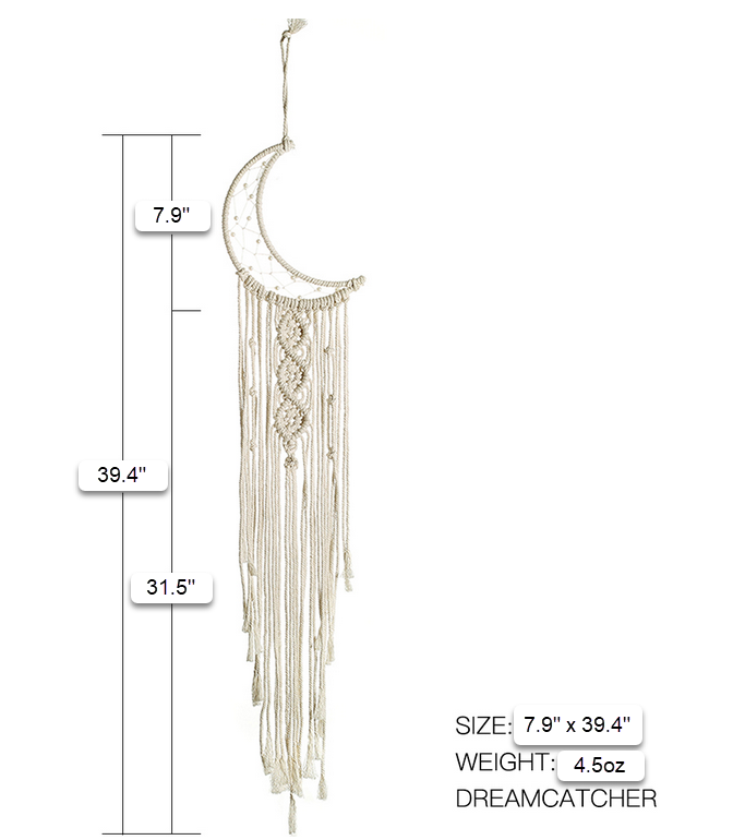 Boho Macrame Tapestry Wall Hanging Dreamcatcher