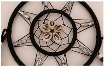 Black Colored Sea Shell Dreamcather