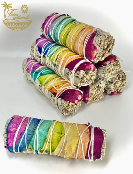 7-Chakra White Sage Bundle (Set of 3)