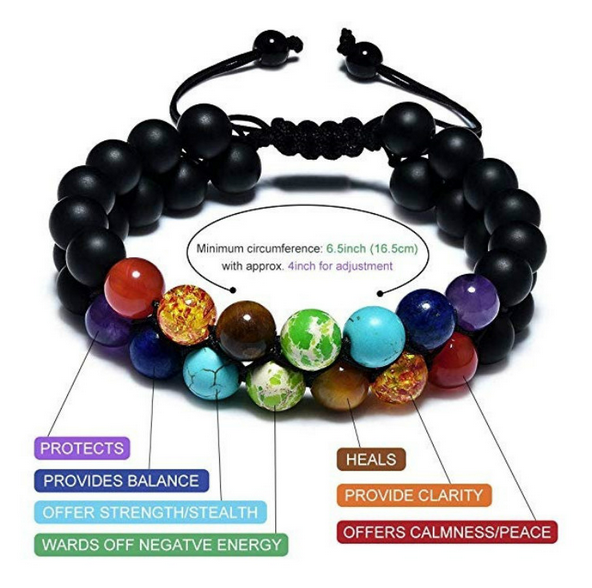 Seven Chakra Hand-Made Knot Bracelet Tibetan