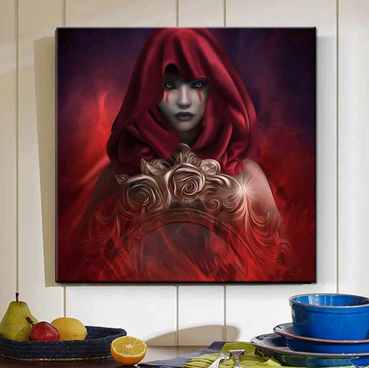 The Red Mystic Diamond Dot Painting Kit