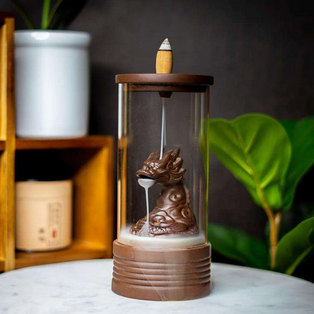 Encased Dragon Zen Backflow Waterfall