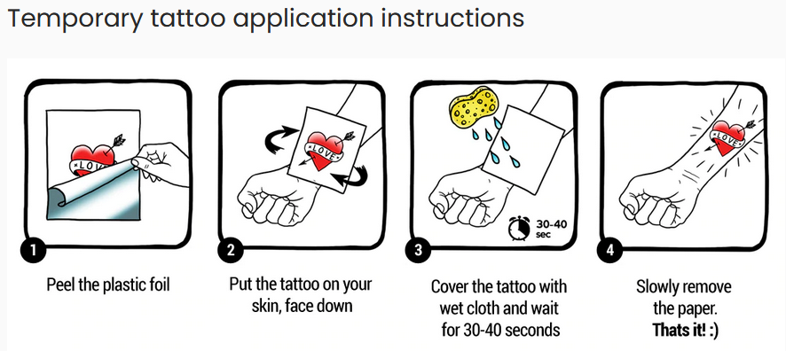 Beach Themed Gold Henna Pattern Temporary Tattoo