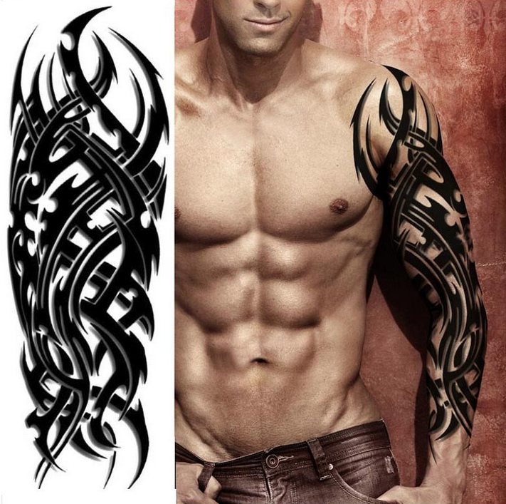 Nordic Weaver Braid Full Arm Henna Temporary Tattoo