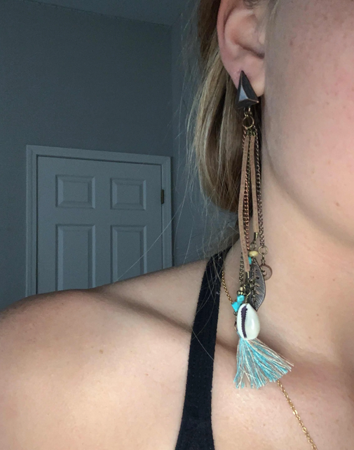 3 Set Vintage Boho Tassel Pendant Earring - 2