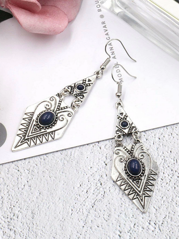Southwestern Style Diamond Earrings