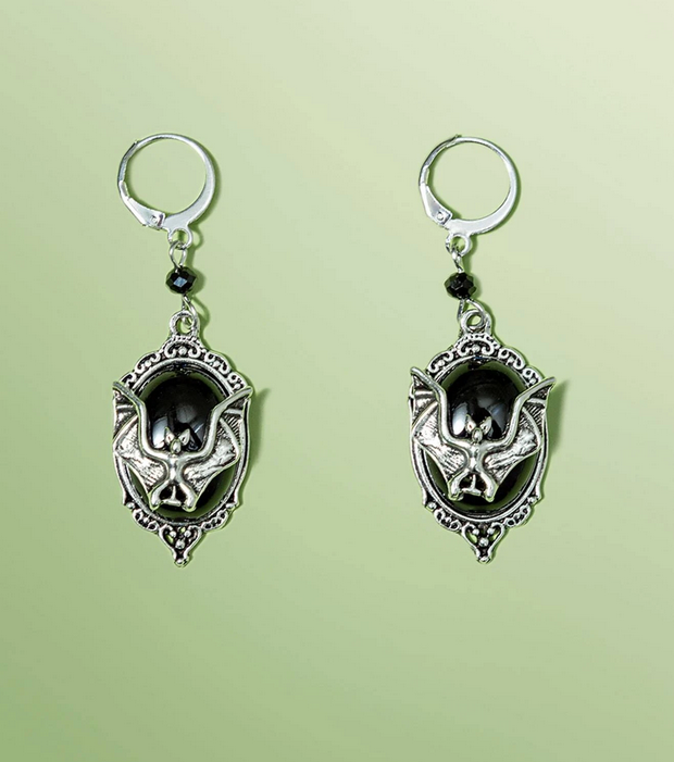 Goth Vampire Bat Earrings