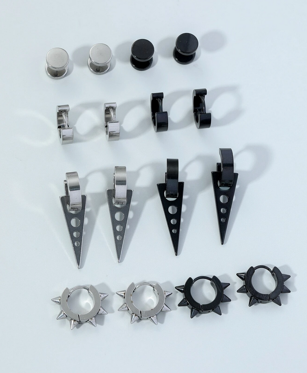 Punk / Goth 8 Set Earrings